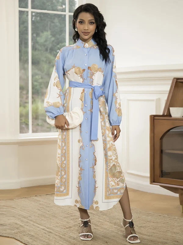 Elegant Women's Long-Sleeve Dress - Image 2