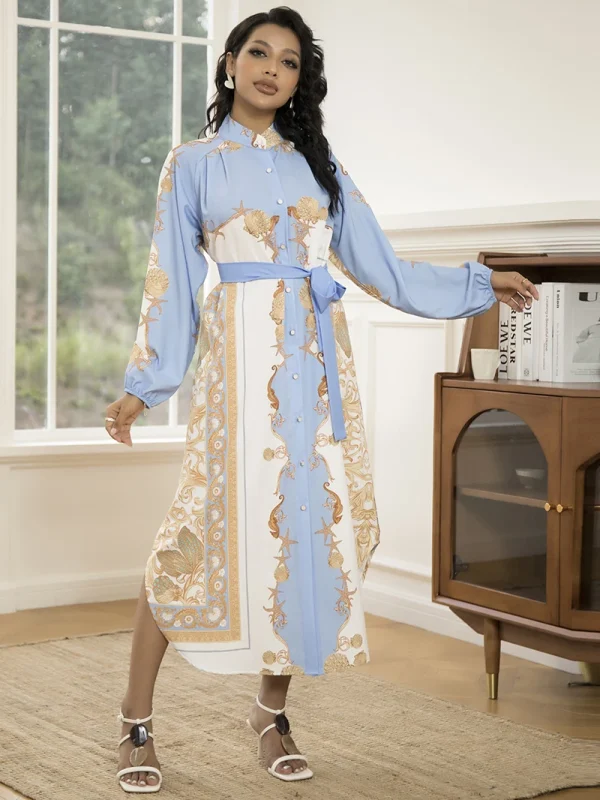 Elegant Women's Long-Sleeve Dress